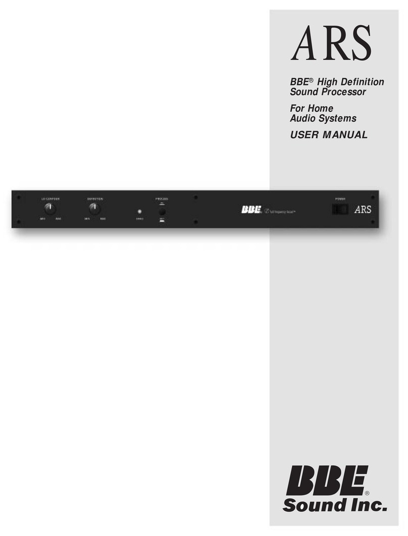 BBE ARS2 Manual de usuario