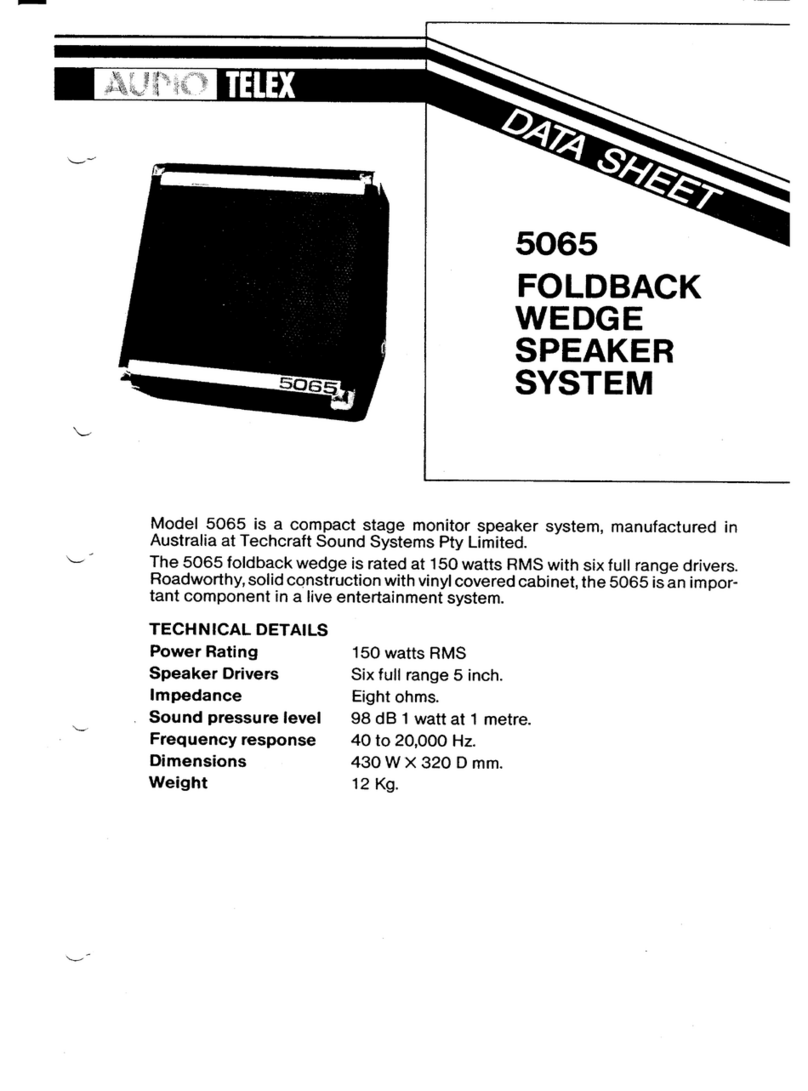AUDIO TELEX 5065 Guía del usuario
