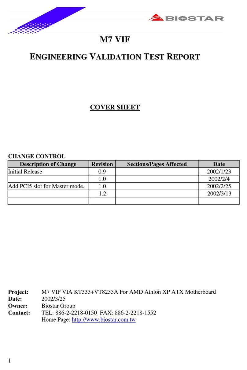 Biostar M7 VIF Manual de usuario