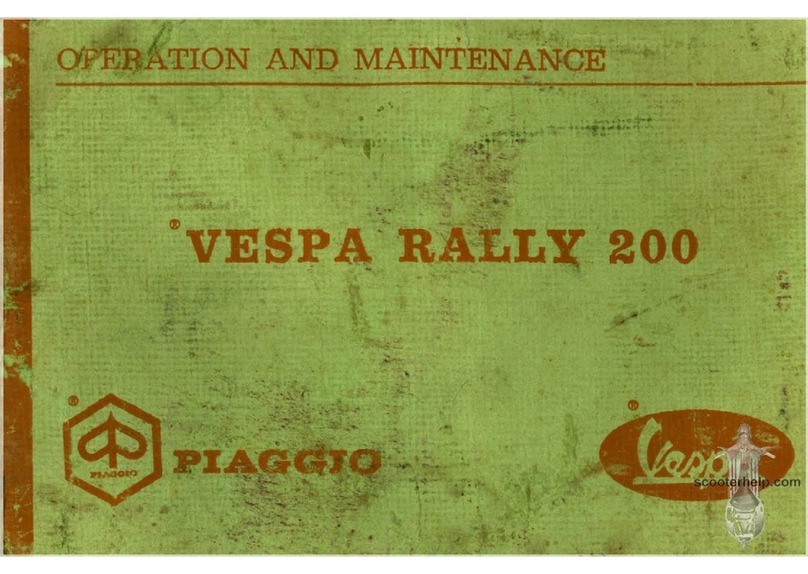 VESPA RALLY 200 Manual de usuario
