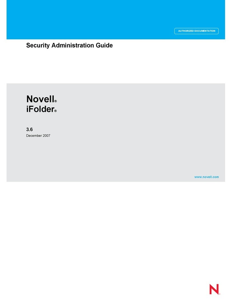 Novell IFOLDER 3.6 - SECURITY ADMINISTRATION Manual de usuario