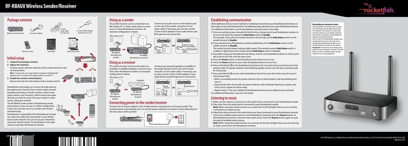 Rocket Fish RF-RBAUX Manual de usuario