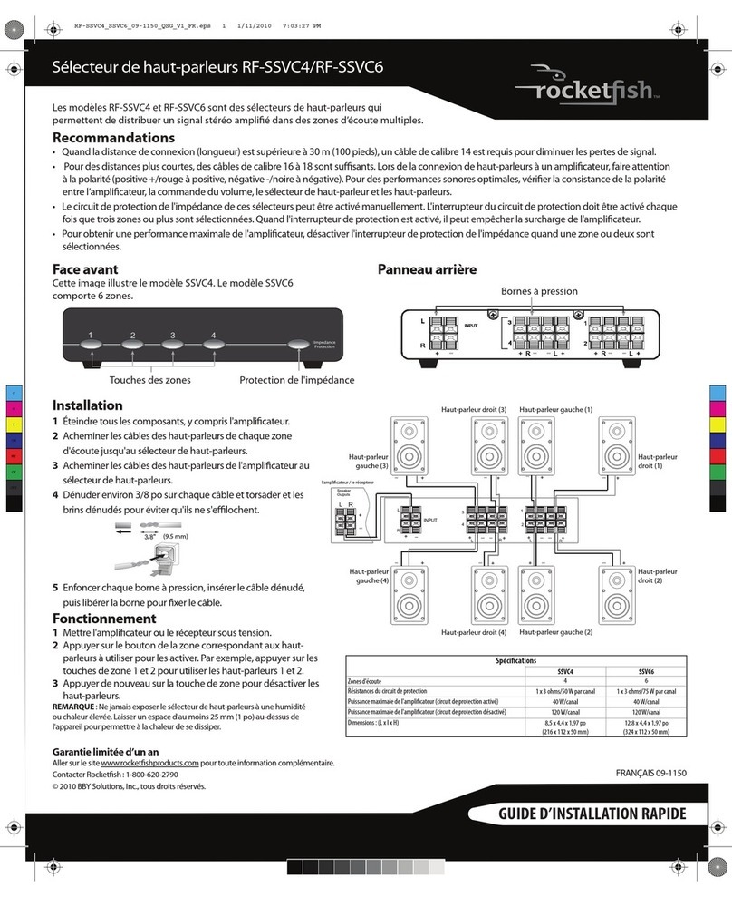 Rocket Fish RF-SSVC4 Manual de usuario