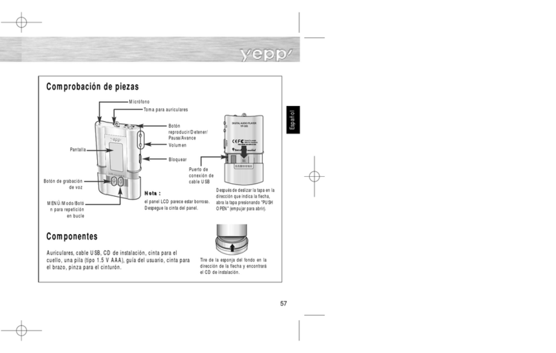Samsung Yepp YP-300S Manual de instrucciones