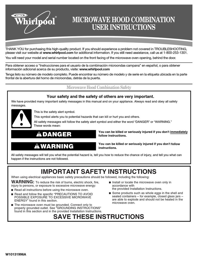 Whirlpool MH2175XSB Manual de usuario