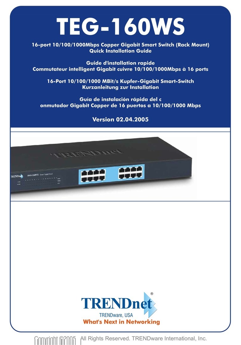 TRENDnet TEG-160WS Manual de usuario