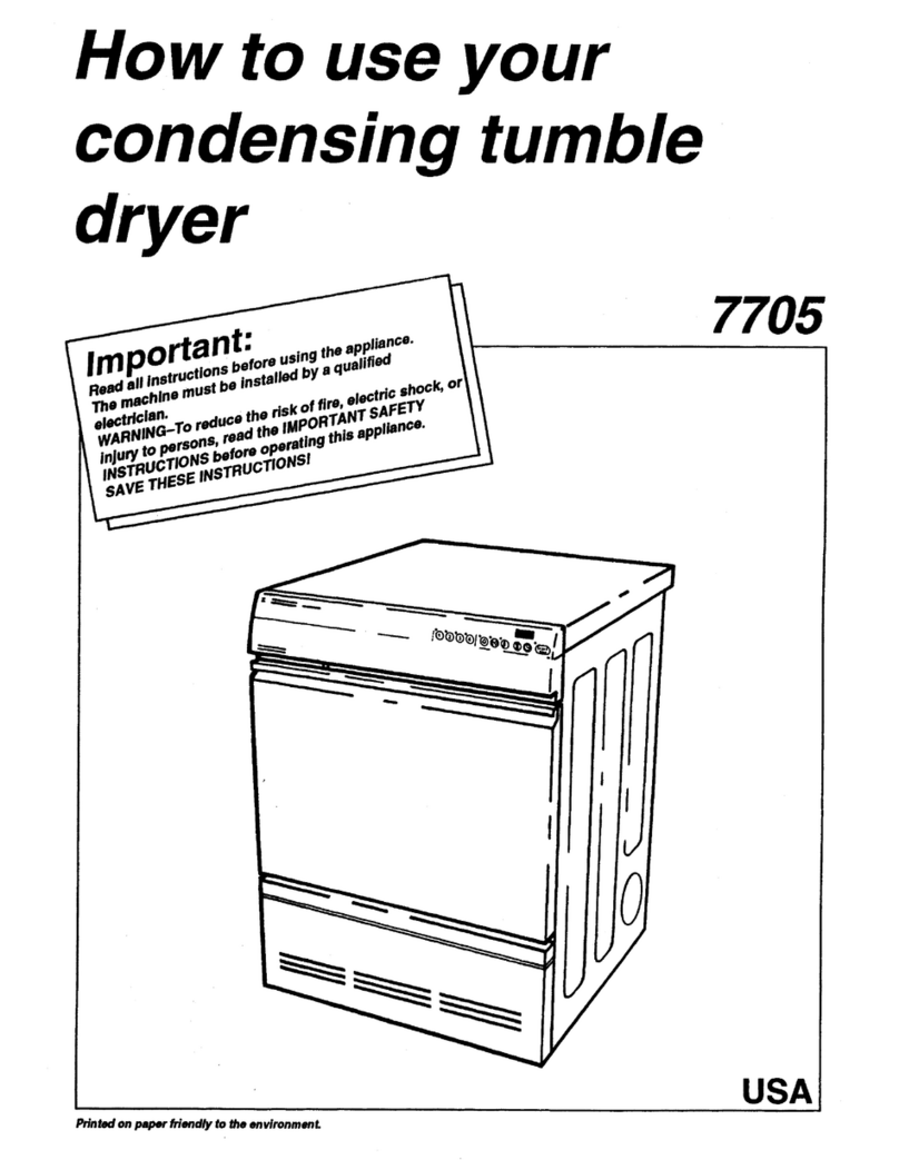 Asko 7705 - Manual de usuario Asko 7705 - Manual de usuario