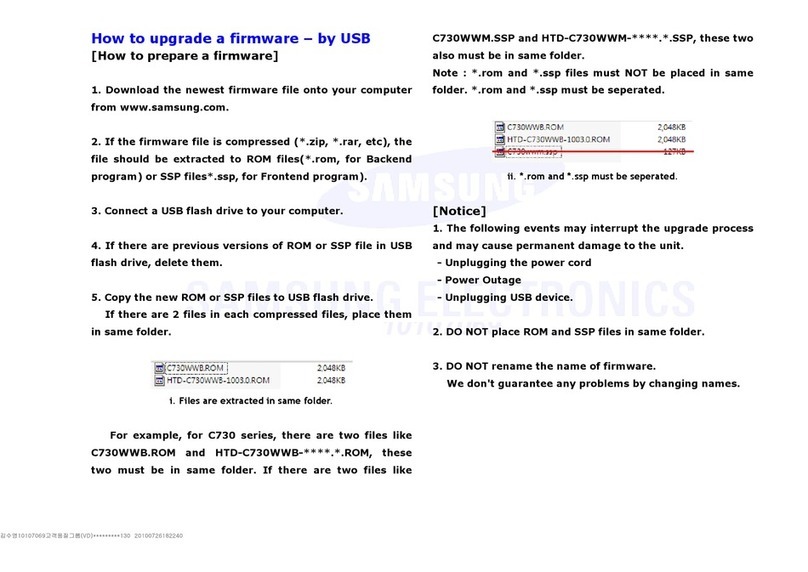 Samsung HT-C550 Manual de uso y cuidado