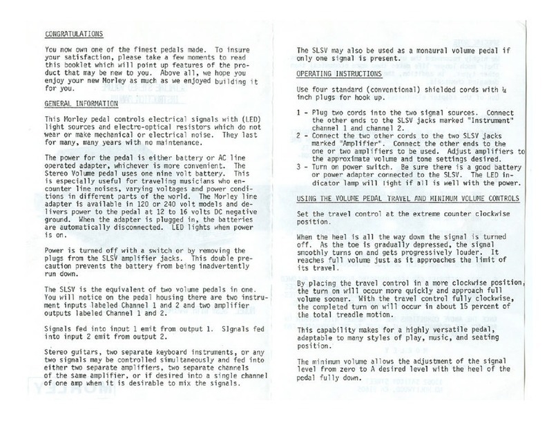 MORLEY SLSV2 Manual de usuario