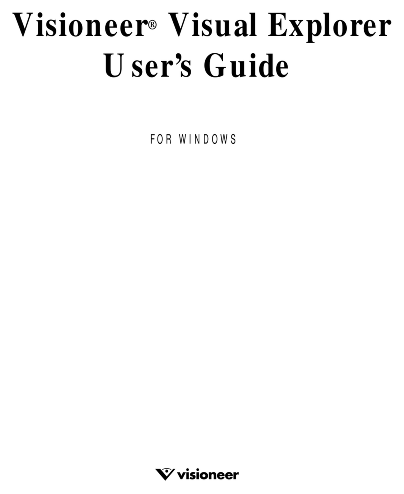 Visioneer VISUAL EXPLORER - GETTING STARTED GUIDE FOR... Manual de usuario