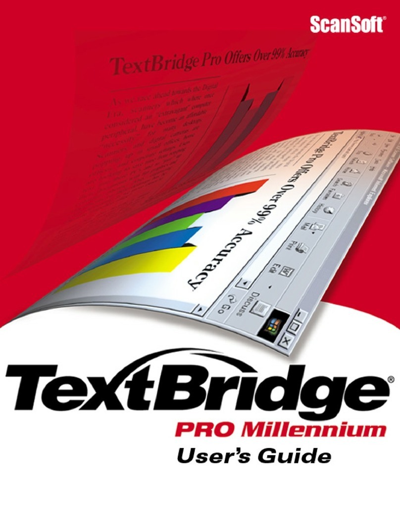 ScanSoft TEXTBRIDGE PRO-MILLENIUM Manual de usuario