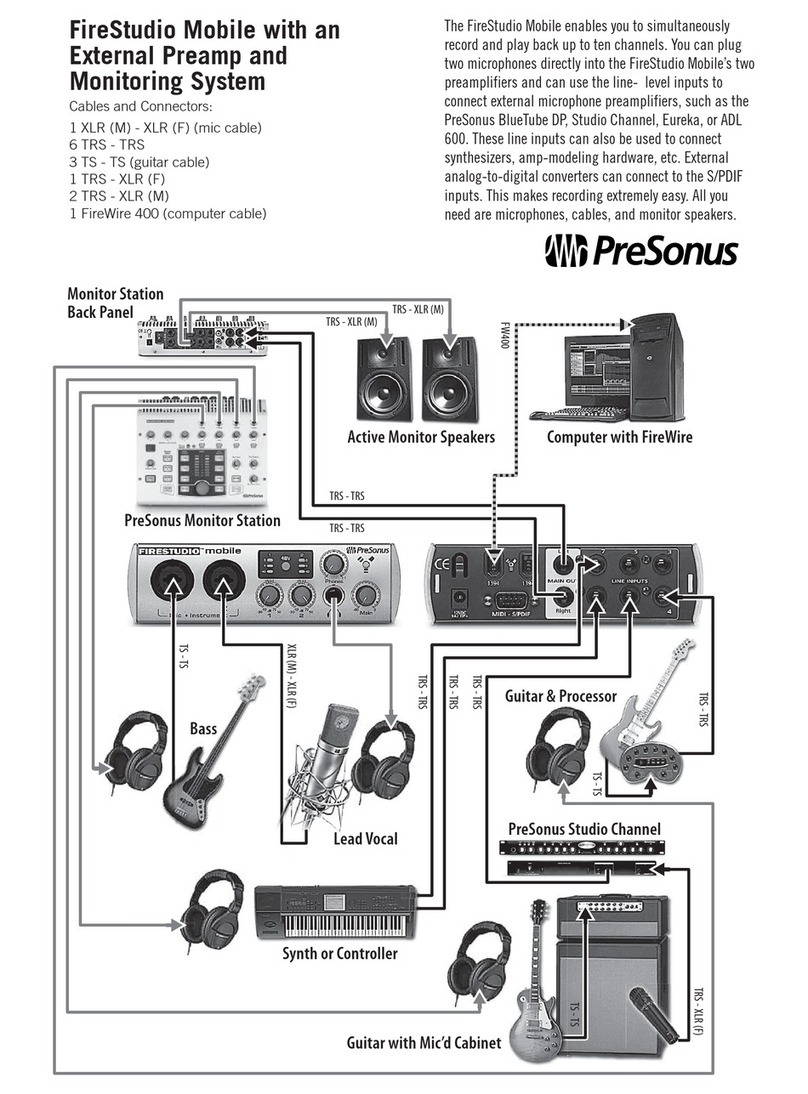 PRESONUS FIRESTUDIO MOBILE - SCHEMA Manual de instrucciones