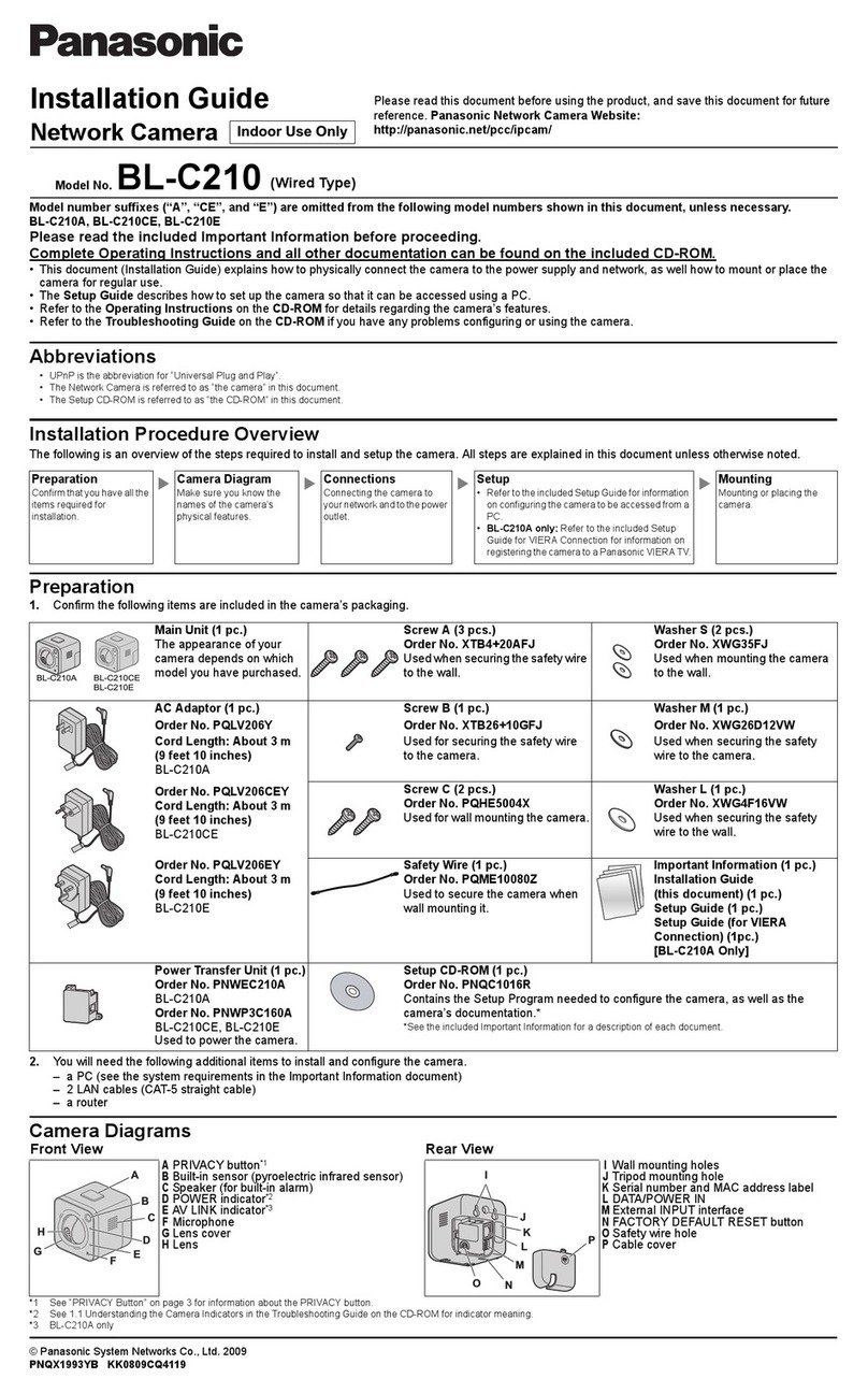 Panasonic BL-C210A Manual de usuario