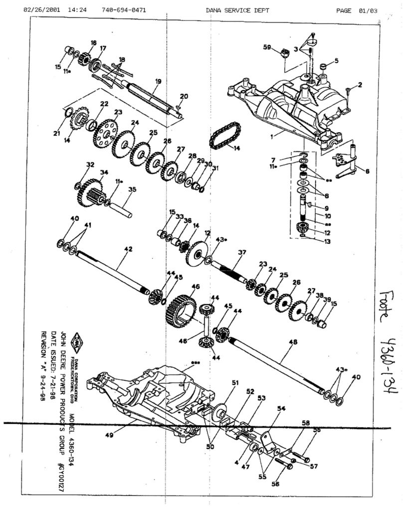 DANA 4360-134 Manual de usuario DANA 4360-134 Manual de usuario