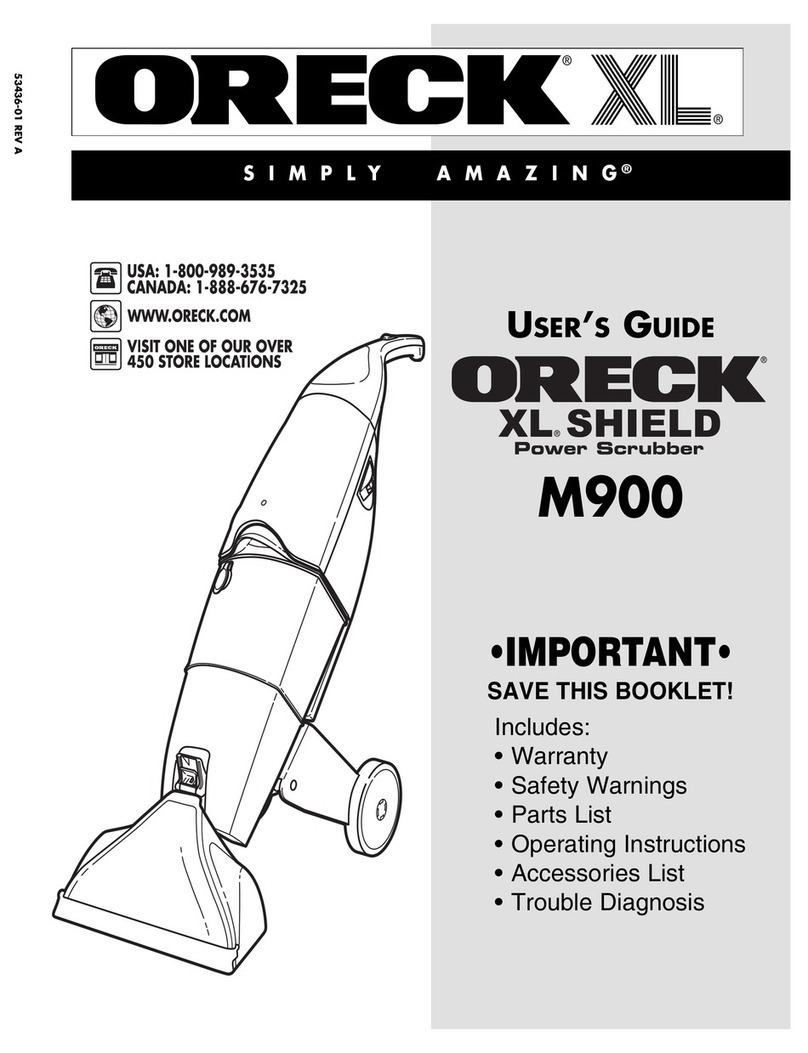 Oreck XL Shield Power Manual de usuario