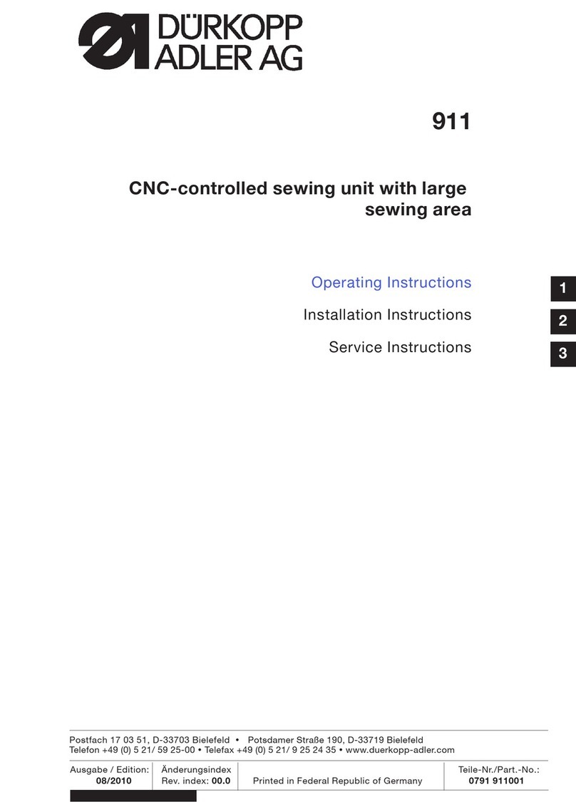 DURKOPP ADLER 911 Guía del producto
