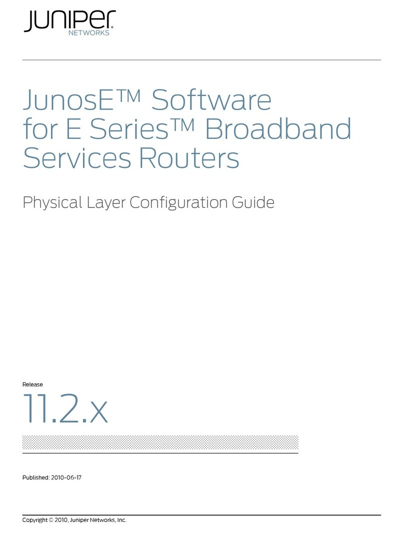 Juniper JUNOSE 11.2.X PHYSICAL LAYER Manual de usuario