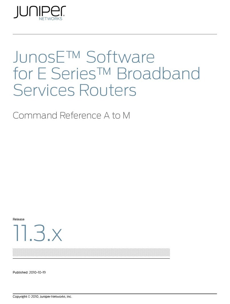 Juniper JUNOSE SOFTWARE FOR E SERIES 11.3.X - COMMAND REFERENCE A TO M... Manual de instalación