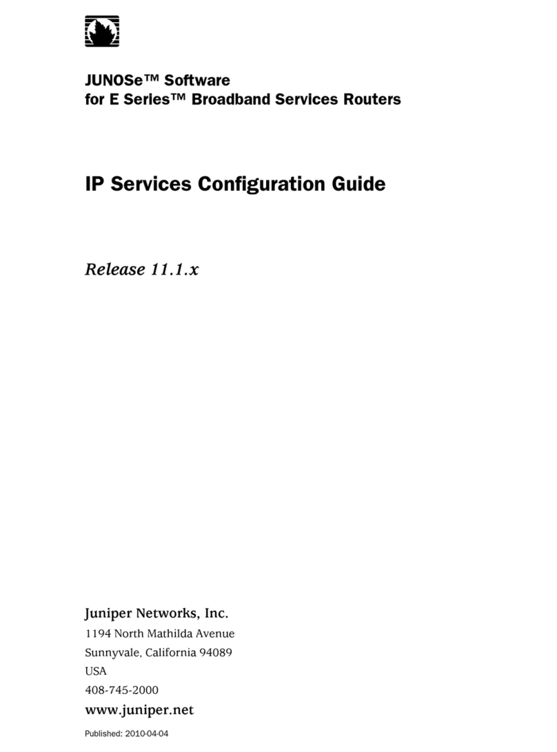 Juniper IP SERVICES - CONFIGURATION GUIDE V 11.1.X Manual de usuario