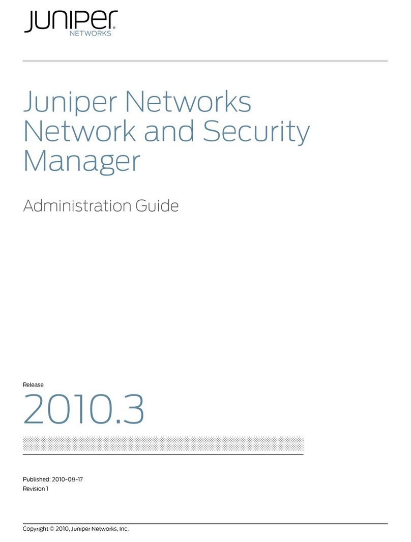 Juniper NETWORK AND SECURITY MANAGER 2010.3 - ADMINISTRATION GUIDE... Manual de instrucciones
