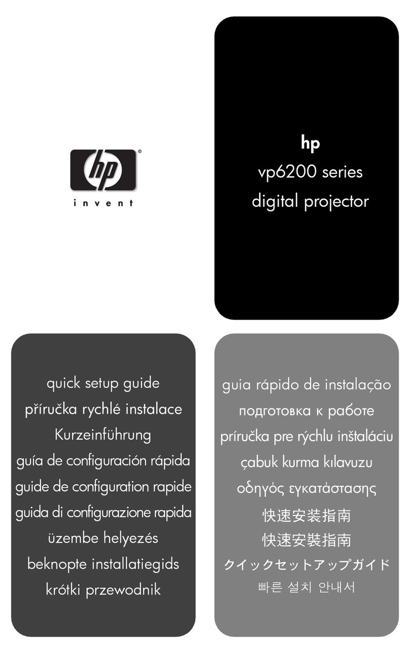 HP vp6200 - Digital Projector Manual de usuario