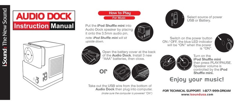 I.SOUND AUDIO DOCK Manual de usuario