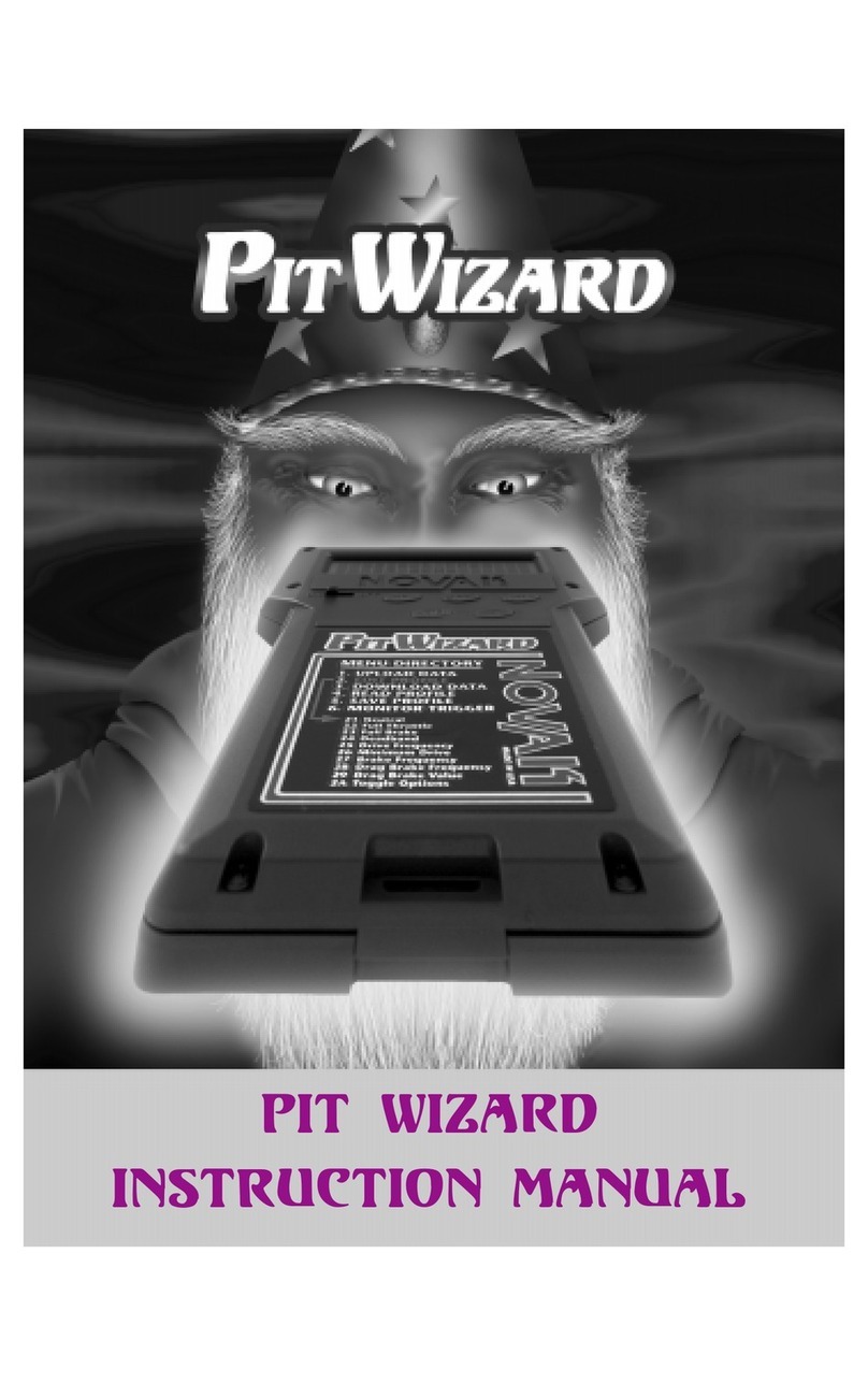 NOVAK PIT WIZARD Manual de usuario