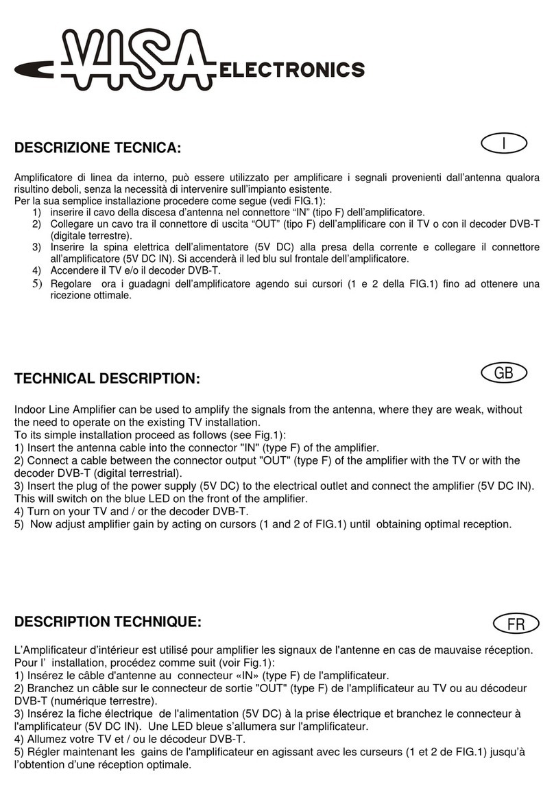 VISA BT301 - TECHNICAL DESCRIPTION Manual de usuario
