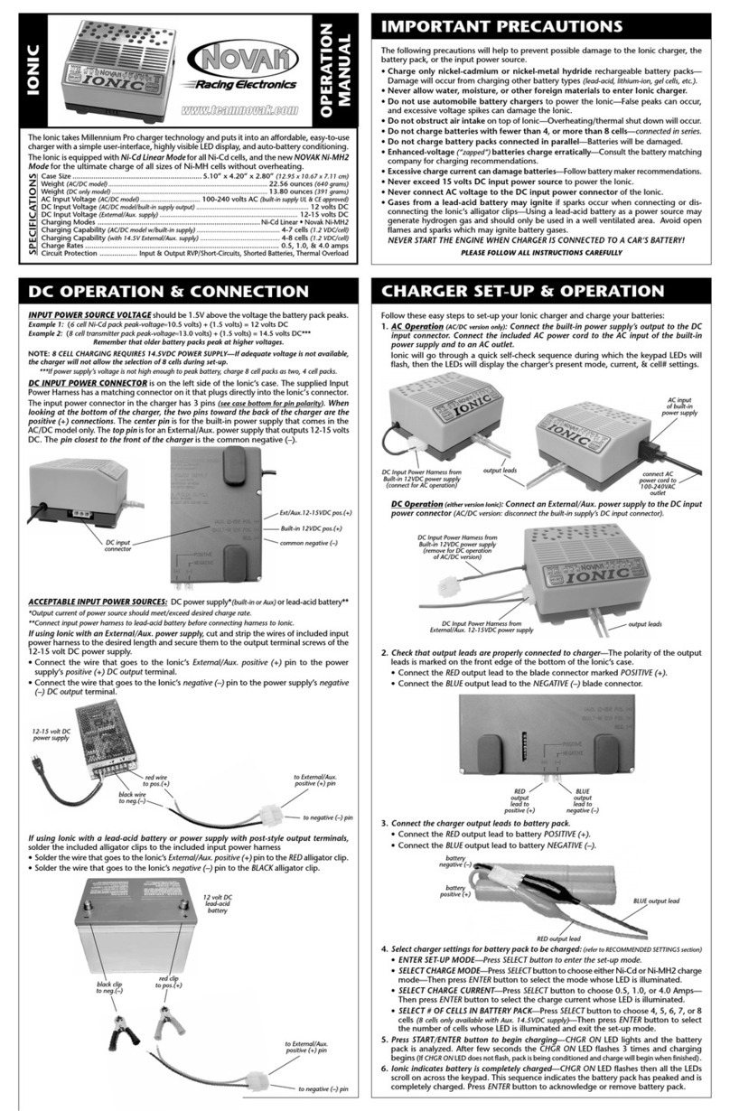 NOVAK IONIC Manual de usuario