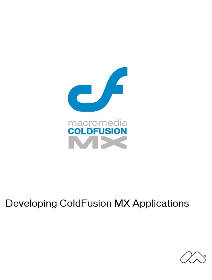 MACROMEDIA COLDFUSION MX 61-DEVELOPING COLDFUSION MX Manual de usuario