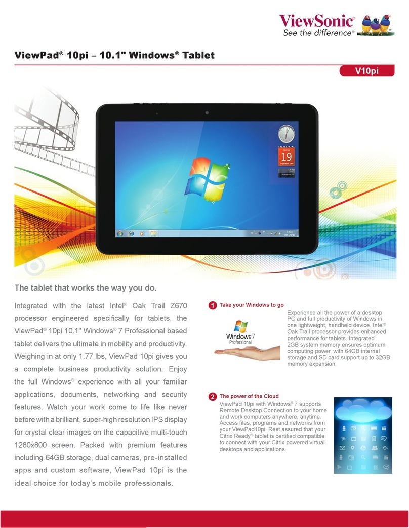 ViewSonic ViewPad 10pi Manual de usuario ViewSonic ViewPad 10pi Manual de usuario