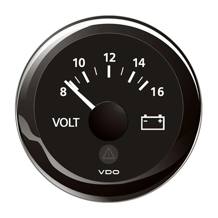 VDO VIEWLINE VOLTMETER Manual de usuario