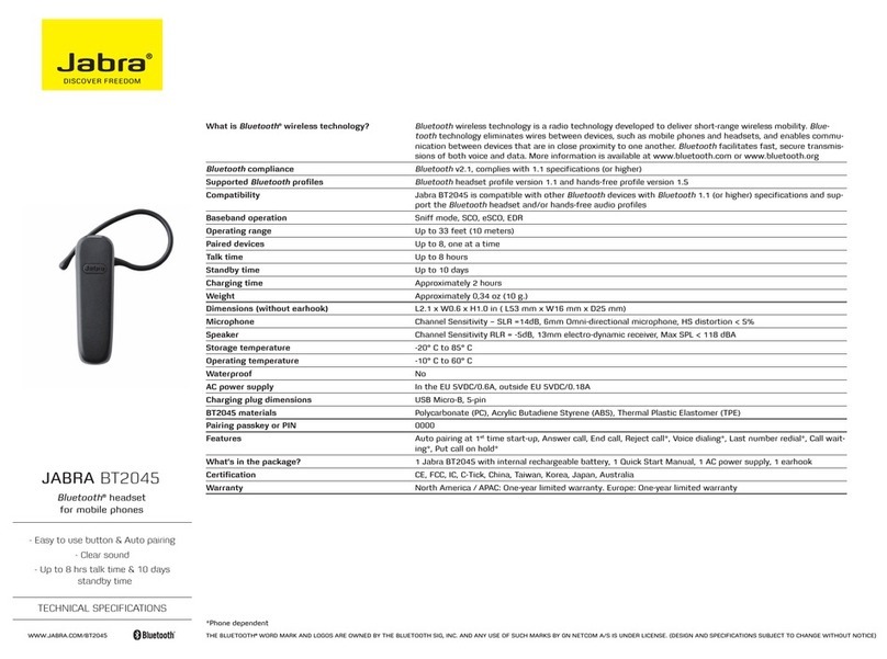 Jabra BT2045 Manual de usuario