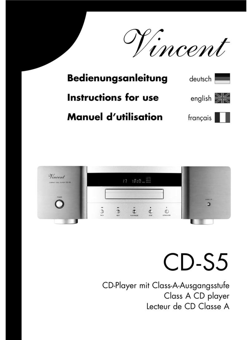 VINCENT CD-S5 Manual de usuario