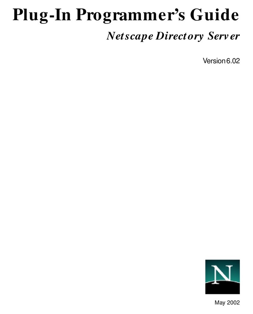 Netscape NETSCAPE DIRECTORY SERVER 6.02 - PLUG-IN Manual de usuario Netscape NETSCAPE DIRECTORY SERVER 6.02 - PLUG-IN Manual de usuario