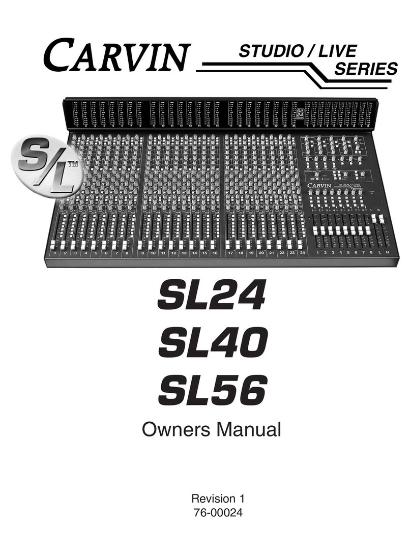 CARVIN SL Manual de usuario