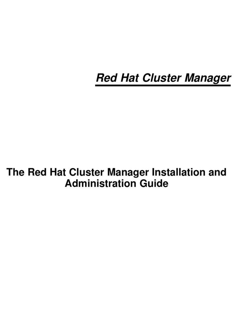 Red Hat CLUSTER MANAGER - INSTALLATION AND Manual de instrucciones