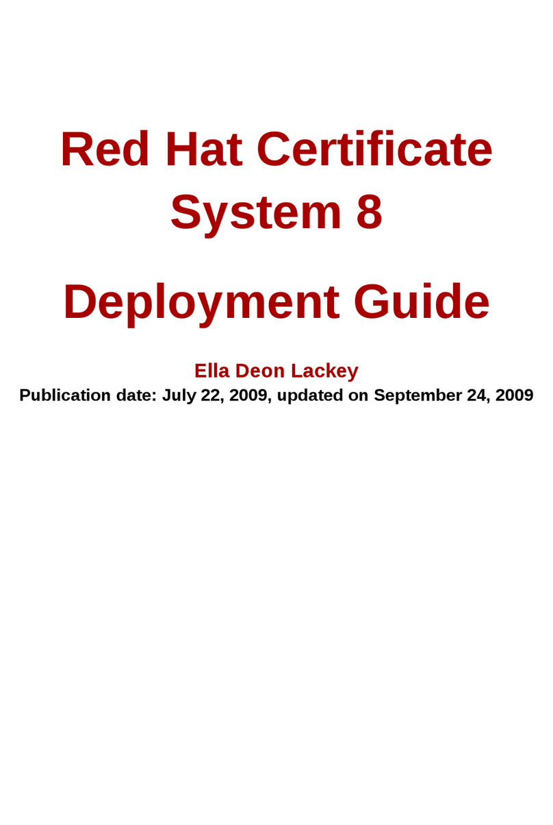 Red Hat CERTIFICATE SYSTEM 8 - DEPLOYMENT Guía de referencia rápida