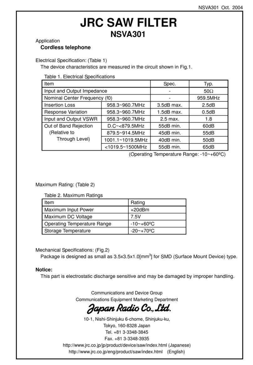 JRC NSVA301 Manual de usuario