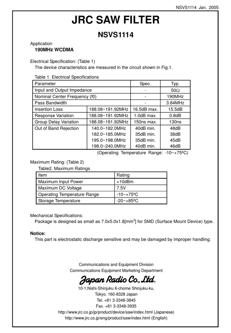 JRC NSVS1114 Manual de usuario
