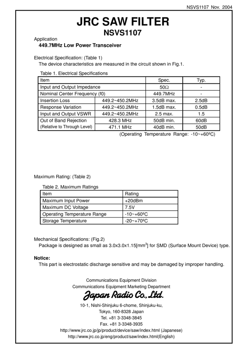 JRC NSVS1107 Manual de usuario