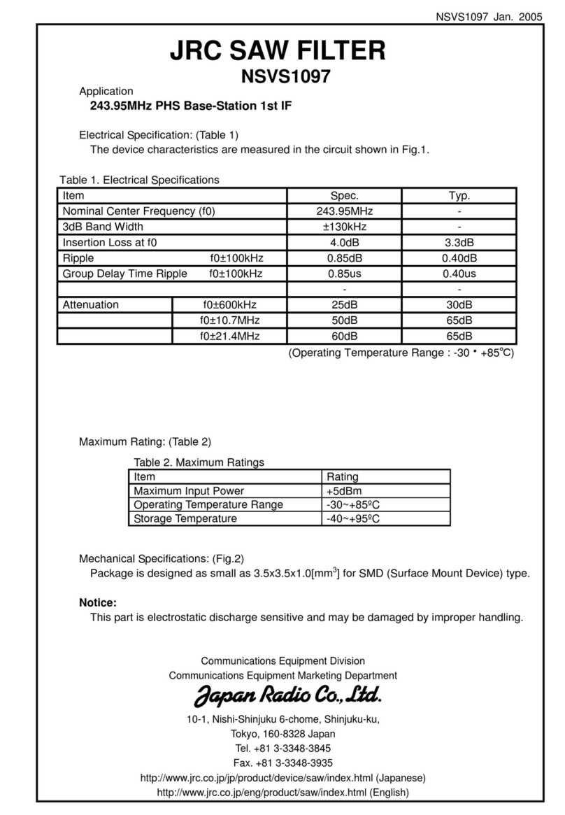 JRC NSVS1097 Manual de usuario