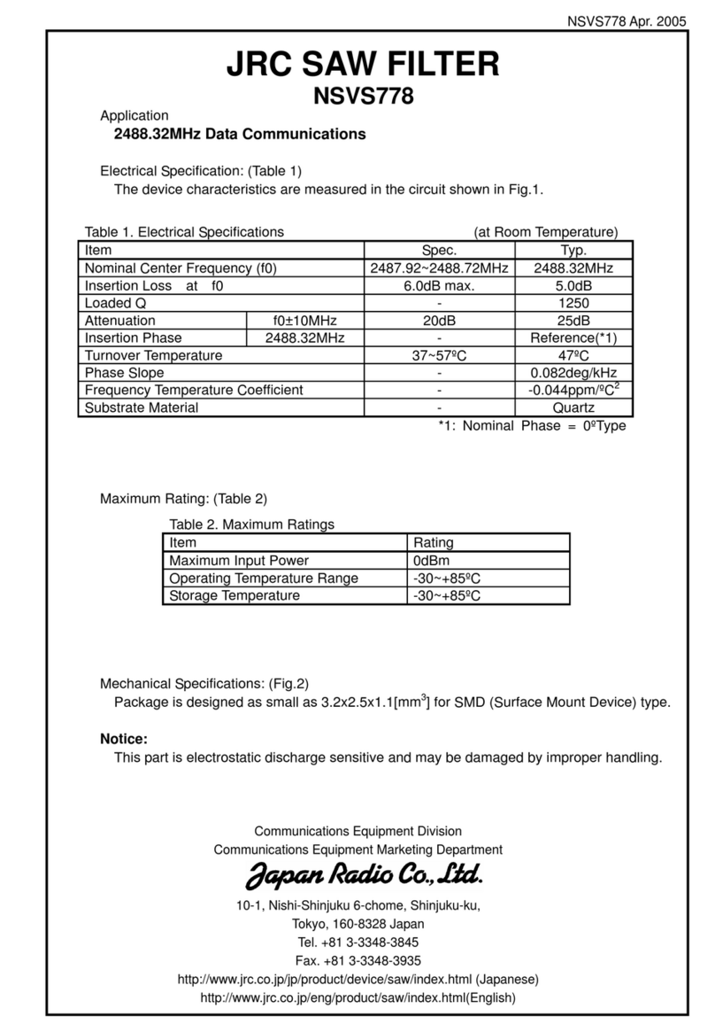 JRC NSVS778 Manual de usuario