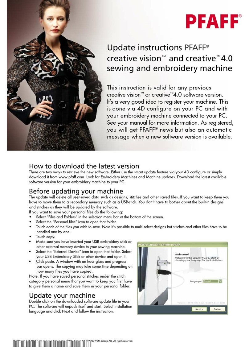 Pfaff CREATIVE 4.0 - Manual de usuario