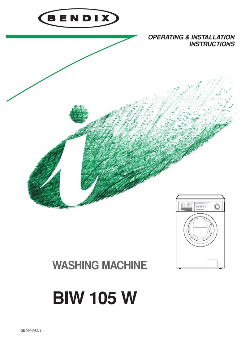 BENDIX BIW 105 W Manual de usuario BENDIX BIW 105 W Manual de usuario
