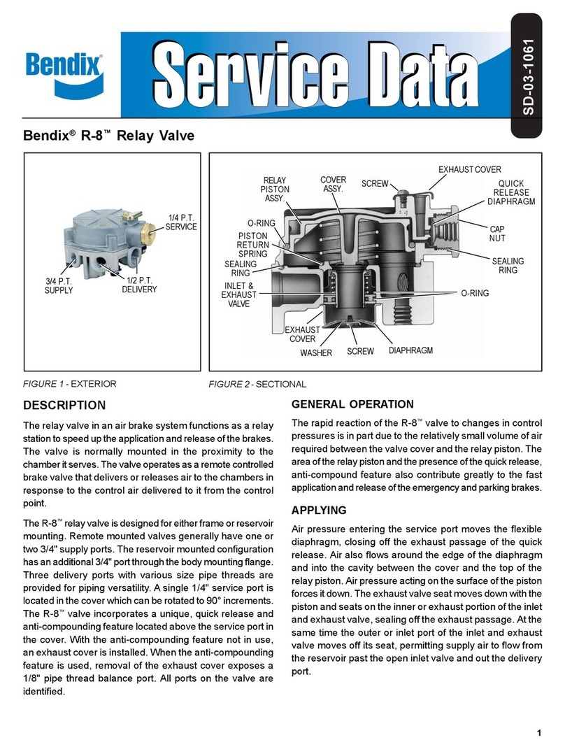 BENDIX R-8 RELAY VALVE Manual de usuario