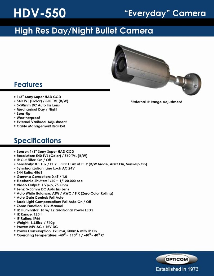 OPTICOM HDV-550 - Manual de usuario
