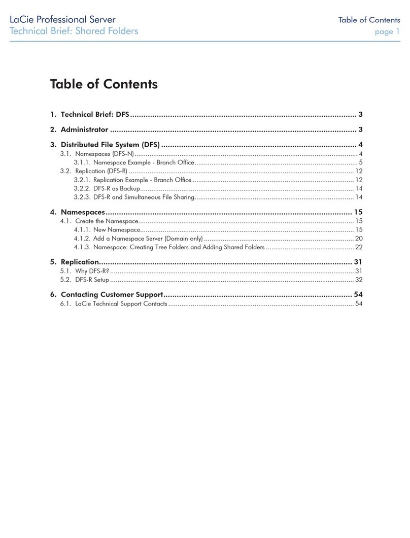 LaCie 12big Rack Fibre 8 Guía de referencia