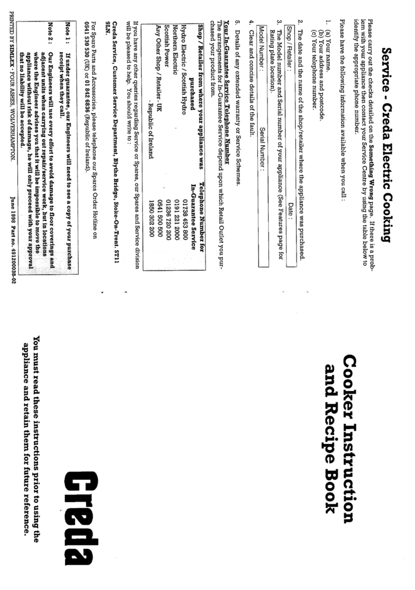 Creda HB49145 Guía rápida