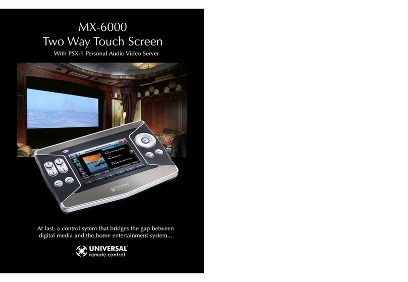 Universal Remote Control MX-6000 - Manual de usuario